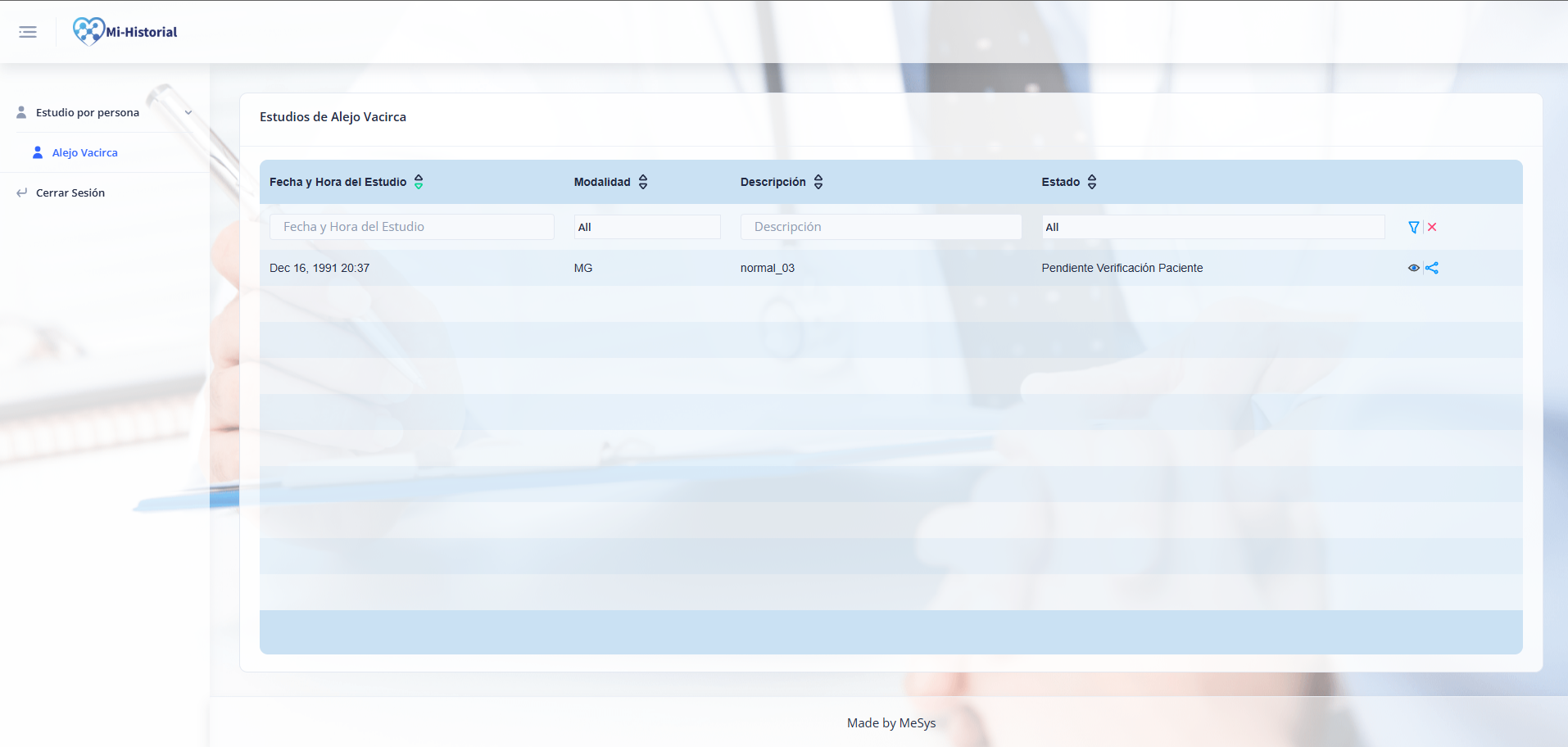 Lista de Estudios